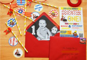 Curious George 1st Birthday Invitations Curious George themed 1st Birthday Party Project Nursery