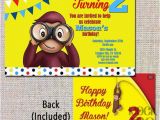 Curious George 1st Birthday Invitations Items Similar to Curious George Birthday Invitation Look