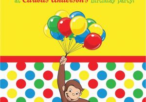 Curious George 1st Birthday Invitations Unique Ideas for Curious George Birthday Invitations