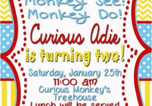 Curious George 2nd Birthday Invitations 17 Best Ideas About Curious George Invitations On