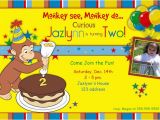 Curious George 2nd Birthday Invitations 2nd Curious George Birthday Invitations Anouk Invitations