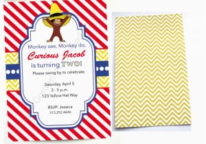Curious George 2nd Birthday Invitations A Curious George 2nd Birthday Party Project Nursery
