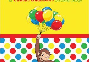 Curious George 2nd Birthday Invitations Best 25 Curious George Invitations Ideas On Pinterest