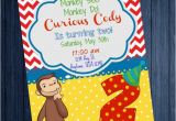 Curious George 2nd Birthday Invitations Curious George 2nd Birthday Invitation by Simplysoutherngfx