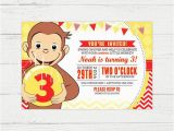 Curious George 2nd Birthday Invitations Curious George Birthday Invitation by Designsbycassiecm On