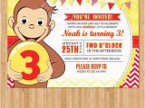 Curious George 2nd Birthday Invitations Curious George Birthday Invitation by Designsbycassiecm On