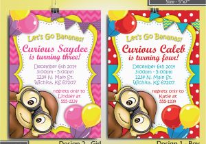 Curious George 2nd Birthday Invitations Unique Ideas for Curious George Birthday Invitations