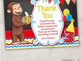 Curious George Birthday Cards 41 Best Curious George Birthday Invitations Thank You