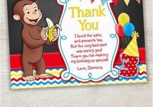 Curious George Birthday Cards 41 Best Curious George Birthday Invitations Thank You