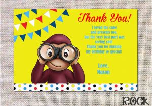 Curious George Birthday Cards Curious George Birthday Invitation Look who 39 S by