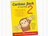 Curious George Birthday Cards Curious George Birthday Invitation Printable Download Print at