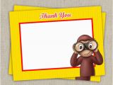 Curious George Birthday Cards Curious George Blank Birthday Thank You Cards