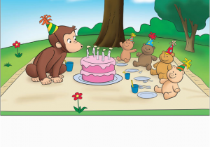 Curious George Birthday Cards Picnic Birthday Card New Cg Product