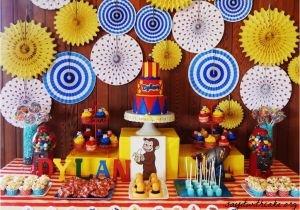 Curious George Birthday Decoration Ideas Curious George Party Say It with Cake