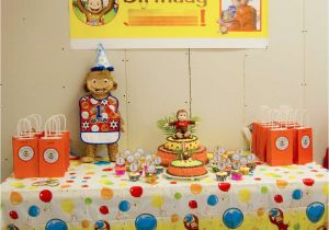 Curious George Birthday Decorations Curious George Birthday Party Ideas Photo 1 Of 12