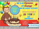 Curious George Birthday Invitations with Photo Curious George Birthday Invitations Custom Photo Invite