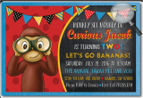 Curious George Birthday Invitations with Photo Curious George Birthday Invitations Di 395 Ministry
