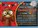 Curious George Birthday Invitations with Photo Curious George Birthday Invitations Di 395 Ministry