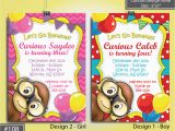 Curious George Birthday Invitations with Photo Unique Ideas for Curious George Birthday Invitations