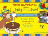 Curious George Birthday Invites Curious George Birthday Party Invitations Bagvania Free