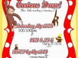 Curious George Birthday Invites Diy Printable but Customized Curious George Monkey Invitation