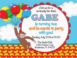 Curious George Birthday Invites Unique Ideas for Curious George Birthday Invitations