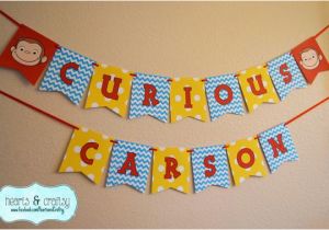 Curious George Happy Birthday Banner Curious George Birthday Happy Birthday Banner Curious George
