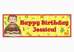 Curious George Happy Birthday Banner Curious George Birthday Party Supplies Curious George