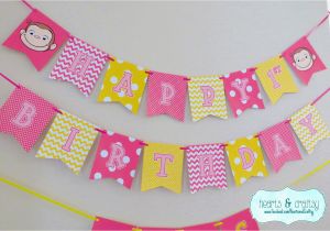 Curious George Happy Birthday Banner Curious George Happy Birthday Banner Curious George Birthday