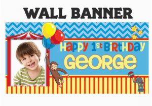 Curious George Happy Birthday Banner Curious George Happy Birthday Banner Personalize by Bannersusa