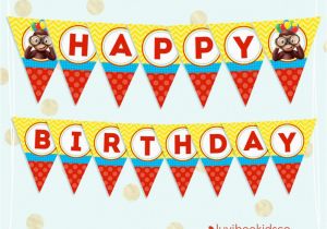 Curious George Happy Birthday Banner Curious George Happy Birthday Banner Printable Banner