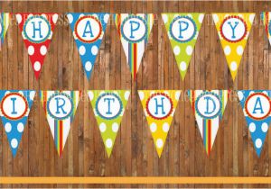 Curious George Happy Birthday Banner Happy Birthday Banner Curious George Happy by thehoneybeepress