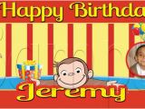 Curious George Happy Birthday Banner Items Similar to Curious George Personalized Custom