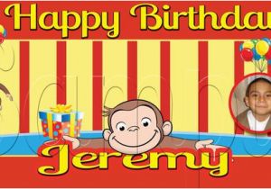 Curious George Happy Birthday Banner Items Similar to Curious George Personalized Custom