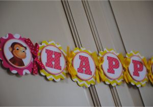 Curious George Happy Birthday Banner New Curious George Happy Birthday Banner by Mlf465 On Etsy