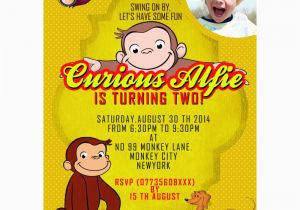 Curious George Personalized Birthday Invitations Personalized Curious George Party Invitations Thank You