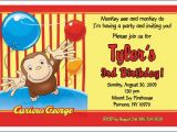 Curious George Personalized Birthday Invitations Set Of 10 Curious George Personalized Invitations Ebay