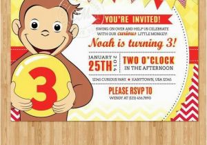 Curious George Photo Birthday Invitations 26 Best Birthday Invitation Cards Images On Pinterest