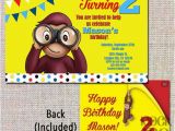 Curious George Photo Birthday Invitations Items Similar to Curious George Birthday Invitation Look