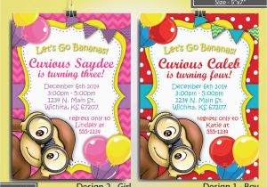 Curious George Photo Birthday Invitations Unique Ideas for Curious George Birthday Invitations