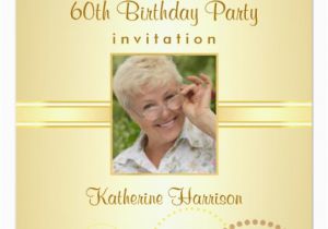 Custom 60th Birthday Invitations 60th Birthday Party Custom Photo Invitations Zazzle