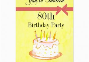 Custom 80th Birthday Invitations 80th Birthday Party Personalized Invitation Zazzle