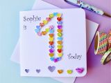 Custom Birthday Cards Uk 1st Birthday Card Custom Personalised First Birthday Card