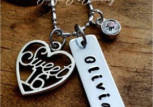 Custom Birthday Gifts for Her Personalized Sweet 16 Necklace Birthday Gift for Her