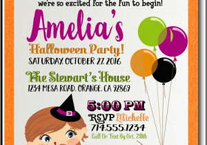 Custom Birthday Invitations for Kids Kids Halloween Costume Party Invitation Kids Halloween