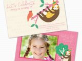 Custom Birthday Invitations for Kids Sloth Personalized Kids Birthday Party Invitations Bella Bug