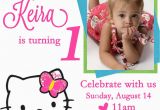 Custom Birthday Invitations with Photo Free Personalized Hello Kitty Birthday Invitations Free