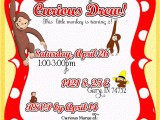 Custom Curious George Birthday Invitations Party Invitations 10 Curious George Party Invitations