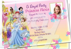 Custom Disney Princess Birthday Invitations Disney Princess Invitations Disney Princess Birthday