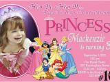 Custom Disney Princess Birthday Invitations Free Printable Personalized Disney Princess Birthday